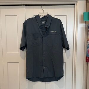 KUIU Men's Dark Gray Button Down Shirt